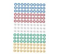kowaku Lot de 150 boules de bingo de rechange universelles pour jeux de bingo de camping, de bureau et de grands groupes