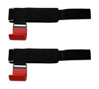 kowaku Lot de 2 Crochets de Musculation avec Sangles, Accessoires Pratiques pour Hommes et Femmes, Support de Poignet pour La Musculation et L'entraîneme, Tableau Rouge