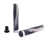 kowaku Lot de 2 Poignées de Guidon Pliables pour Vélo de Route et VTT, en Caoutchouc TPE Antidérapant et Résistant Aux Chocs, avec Bouchon, Gris
