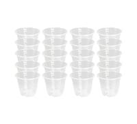 kowaku Lot de 20 Pots de Pépinière Transparents pour La Croissance et La Transplantation des Plantes, 15cmx13cm
