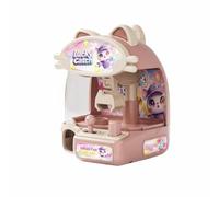 kowaku Machine à Griffe pour Enfants Jeu Arcade Grappin Mini Grue Jouet avec Figurines Structure Compacte Matériau Panneau à Deux Leviers Expérience, Rose Poudré