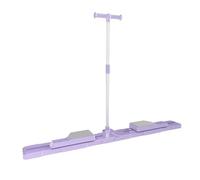 kowaku Machine de Glisse Multifonction Planche de Glisse Fitness Stabilité Entraîneur Abdominal Glissant pour Femmes En, Planche D Exercice Divisée Violet Clair Avec Minuterie Et Poignée