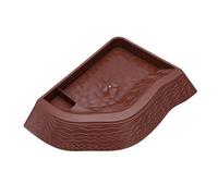 kowaku Mangeoire pour Tortues, Bassin Aquatique avec Rampe, Bol d'eau pour Reptiles, Rouge Brunâtre