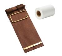 kowaku Menu Clip Tableau Mémo Rouleau Papier Distributeur Distributeur Porte-notes Panneau Mécanisme Déroulant Fluide pour Rapide Conviennent aux Maisons, Kaki Foncé/Gris