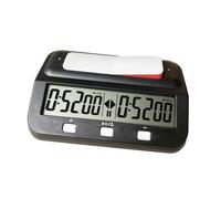 kowaku Minuterie numérique, minuterie d'échecs numérique, horloge d'échecs compacte, minuterie de jeu de société pour cadeaux fête des amateurs d'échecs jeu, Noir