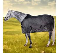 kowaku Moustiquaire Cheval Couverture Anti-Mouches Tapis Volant Drap Équestre en Nylon Maille Respirante avec Boucles Métal et Sangles Ajustables Légère et