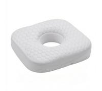 kowaku Oreiller Mémoire de Forme Oreiller Ergonomique Coussin Anti-Pression Oreiller avec Trou pour Oreille Oreiller de Sommeil Latéral en Mousse à Mémoire, Blanc, 23 23 5cm