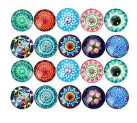 kowaku Ornements en Verre Assortis pour Loisirs Créatifs - Lot de 20, 25mm