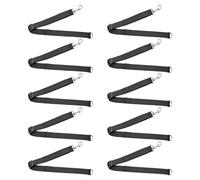 kowaku Pack de 10 Sangles pour Seaux d'eau Destinées Aux Chevaux, Support de Seau pour écuries, Noir réglable