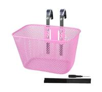 kowaku Panier de Vélo pour Enfants Accessoire Universel Rangement de Guidon Support de Bicyclette en Métal et Résistant à l'usure Approprié pour Les, Rose
