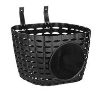 kowaku Panier de Vélo pour Enfants Panier de Guidon Espace de Rangement Corbeille Avant Léger avec Une Conception Ajourée Adapté pour Les Balades en Plein A, Noir