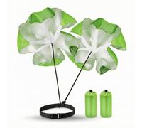 kowaku Parachute Résistance avec Ceinture Facile à Utiliser Parachute Sprint avec Ceinture Léger pour Sportifs, Entraîneurs, Préparation Physique , Vert