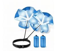 kowaku Parachute Résistance avec Ceinture Facile à Utiliser Parachute Sprint avec Ceinture Léger pour Sportifs, Entraîneurs, Préparation Physique , Bleu
