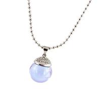 kowaku Pendentif Diffuseur de Parfum D'huiles Essentielles en Cristal, Violet Clair