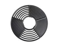kowaku Plancha Extérieure Divisée Plaque de Cuisson Gril Plaque Grillade Plaque Modulable Multi Fonte Émaillée Surface à Rainures et Lisse Convient au Barbecue en Plein Pique Nique