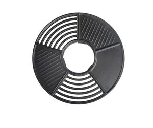 kowaku Plancha Extérieure Divisée Plaque de Cuisson Gril Plaque Grillade Plaque Modulable Multi Fonte Émaillée Surface à Rainures et Lisse Convient au Barbecue en Plein Pique Nique