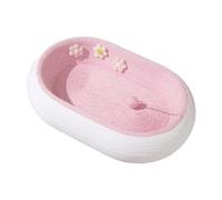 kowaku Planche à Gratter Chat Coussin Lit Jouet Boule Réalisée en Corde Papier Mousse Tissu Résine Époxy Surface Protectrice Adaptée Aux Chats Repos Jeu Bure, Rose