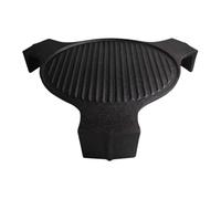 kowaku Plaque de Cuisson en Fonte de 45,7 Cm (18 Pouces) avec Déflecteur de Chaleur, Surface Rainurée pour Une Cuisson Uniforme de Bois