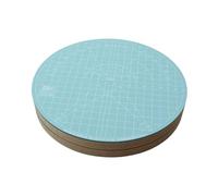 kowaku Plateforme de découpe pour revêtements de raquettes de tennis de table, établi de découpe de feuilles de caoutchouc, Rotatif 20 Cm 29 Mm