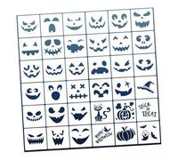 kowaku Pochoirs pour Visage de Citrouille D'halloween, 5x36x, Lisses pour Adultes, Filles et Garçons, Mascarade