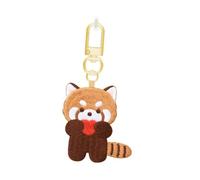 kowaku Porte-clés Panda Roux, Porte-clés Animal de Dessin animé pour la Saint-Valentin et Thanksgiving, CŒur