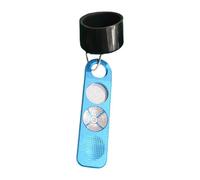 kowaku Porte-Craie pour Queue de Billard, Porte-Craie pour Snooker, Polisseuse Professionnelle Essentielle, Façonne Les Pointes de Queue de Billard 4 en 1 Po, Bleu
