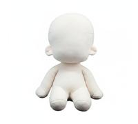 kowaku Poupée en Peluche Visage Absent Rembourrée Jouet Doux Moelleuse, Corps Nu - Corps Multi-pièces Assis De 20cm
