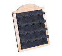 kowaku Présentoir à Boucles d'oreilles, Organiseur, vitrine, Bureau, Photographie, Rangement, présentoir à Bijoux, pour Le Marketing, la Vente au détail, Couleur de La Bûche Gris