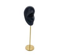 kowaku Présentoir de Boucle d'oreille, Support de Mannequin vitrine en Silicone Accessoires d'affichage de Photographie Organisateur de Bijoux pour la, Oreille Droite Noire