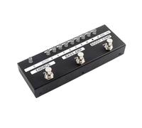 kowaku Processeur Audio Basse Pédale Multi Effets Compresseur Section Chorus Pédalier Ergonomique Trois Commutateurs Indicateurs Brillants Contrôle Rapide Adapté aux Performances Maison, Noir