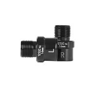 kowaku Rallonge Pédale Vélo Adaptateur Extension Axe Bicyclette Entretoise Pas de Jeu Grâce au Corps Fileté Cylindrique Finition Métal Adaptée, Noir, 16mm