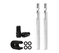 kowaku Rallonge pour Valve Presta, Rallonge pour Valve Pneumatique Intérieure, 2pcs Argent 60mm