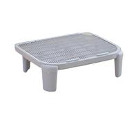 kowaku Rampe de Litière pour Chat Tapis Anti-éparpillement Collecteur de Grains Tapis de Sol Marchepied de Propreté en Polypropylène Adaptée pour Garder, Gris