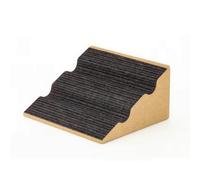 kowaku Rampe d'escalade pour Animaux Rampe pour Chiens Rampe pour Chats Escalier pour Animaux Plan Incliné en Liège Surface Sombre Rainurée pour Traction, 30 X 26 X 15 Cm, Rampe À Rainures