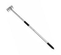 kowaku Râteau Amovible Outil Multifonction de Désherbage et Binage en Acier Inoxydable avec Poignée Solide Convient pour Cultures Maraîchères Jardinage Terrasse Espaces Fleuris , Râteau 5 Dents