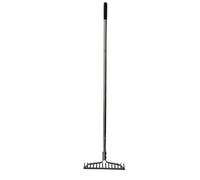 kowaku Râteau de Jardin Râteau Outil Râteau à Sol Râteau à Main Acier MN Manche Segmenté Poignée Confort pour Désherbage Efficace Nivellement du Sol