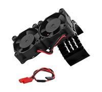 kowaku RC Car Motor Cooling Fan Aluminium Alliage Ventilateur Refroidissement Support Moteur Dissipation Chaleur Installation Facile Adaptée Aux Amateurs de, Noir