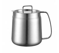 kowaku Récipient à Poignée | Inox, Pot à Bec Verseur, Réutilible, Cuisiniers, 2.0L, Sans Panier