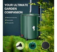 kowaku Récupérateur d'eau Pliable Collecteur Eau Pluviale Réservoir Stockage Portable PVC Robuste Support Stable Adapté pour Jardin Arrosage Voiture Usage AG, 250l