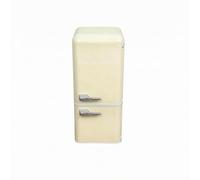 kowaku Réfrigérateur Miniature Éclairé Porte Ouvrante Mini Frigo Ouvrant Léger, Jaune
