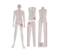 kowaku Règle de modèle règle de Couture règles d'illustration de Mode, Conception de modèles humanoïdes de Couture pour Costumes Tailleurs créateurs de Robes