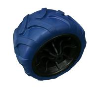 kowaku Roue de Chariot de Plage Solide de Remplacement de Diable en PU Conçue pour Résister Aux Intempéries Adaptée pour Les Excursions en Camping, Bleu