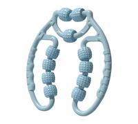 kowaku Rouleau de Massage Corporel Outil de Fitness Manuel Rouleau pour Cuisses Masseur de Mollets avec Onze Roues pour Une Pression Ciblée Approprié pour L, Bleu