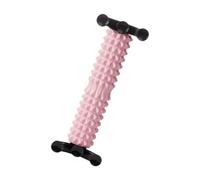 kowaku Rouleau de Massage En Mousse pour Tout Le Corps, Outil de Massage Complet avec Support Détachable et Colonne D'exercice pour Le Dos, Les étirement, Rose