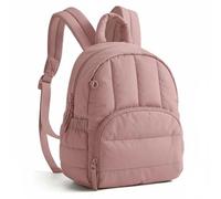 kowaku Sac à Dos Étanche Rucksack Léger Nylon Compartiment Principal Organisé Poches Bouteille Anti-vol Style Matelassé Confortable Adapté aux Déplacements École Loisirs, Rose Vif