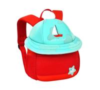 kowaku Sac à Dos Mignon en Forme de Champignon pour Enfants, Mini Sac de Voyage, Cartable 3D, pour Enfants de 3 à 6 Ans, L, Voilier Rouge