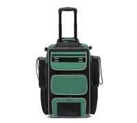 kowaku Sac Baseball à roulettes Robuste Chariot Sport Renforcé Trolley Sport pour Compétitions, Entraînement, Array, Vert, 36 25 60