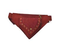 kowaku Sac de Taille de Ceinture Porte-Jambe Portefeuille Steampunk Coffre Poitrine de Rangement Crossbody Sac à bandoulière pour la scène du Festival de, Rouge