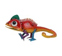 kowaku Sculpture de Lézard Statue de Jardin Figurine Animale Ornement En Fer Fait à La Main avec Un Design Élégant Approprié pour La Cour et La Pel