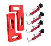 kowaku Serre-joints d'angle pour le travail du bois, serre-joints de positionnement réglables et portables à angle droit de 90 degrés pour tiroirs et, 2pcs Rouge